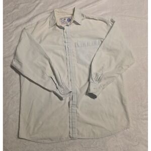 Vintage GUESS Sports California Golf Button Down Shirt USA Sz 3 White